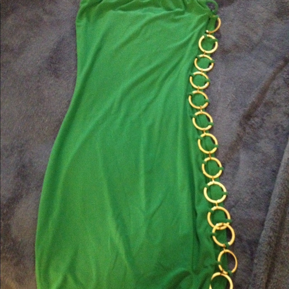 Green mini dress. Like new